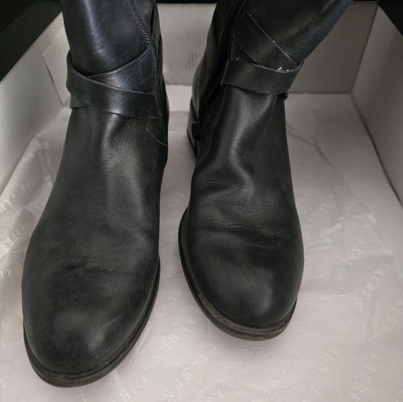 Ralph Lauren tall flat riding boots. - Picture 3 of 7